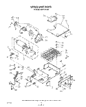 UPPER UNIT Diagram and Parts List for KSRF42DTX02  KitchenAid Refrigerator