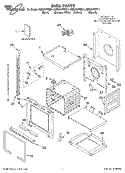 OVEN PARTS Diagram and Parts List for GBS307PDB11  Whirlpool Wall Oven