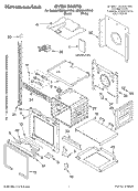 OVEN PARTS Diagram and Parts List for KEBC247KWH2  KitchenAid Wall Oven