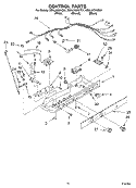 CONTROL Diagram and Parts List for GD5LHGXKB01  Whirlpool Refrigerator