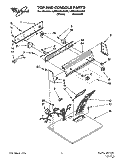 SECTION Diagram and Parts List for LER4434AN0  Whirlpool Dryer