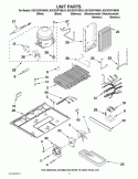 UNIT PARTS Diagram and Parts List for KSCS23FVSS03  KitchenAid Refrigerator