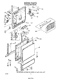Part Location Diagram of 302159 Whirlpool Barrier, Detergent Dispenser