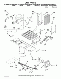 UNIT PARTS Diagram and Parts List for GSF26C4EXW00  Whirlpool Refrigerator
