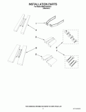 INSTALLATION PARTS Diagram and Parts List for KBMS1454SSS3  KitchenAid Microwave