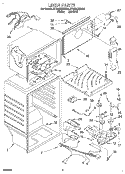 LINER Diagram and Parts List for ET18GKXDN05  Whirlpool Refrigerator