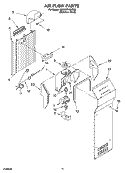 AIR FLOW PARTS Diagram and Parts List for 3XES0FHGKS03  Whirlpool Refrigerator