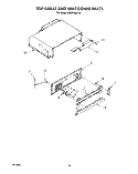 TOP GRILLE AND UNIT COVER Diagram and Parts List for 4KSRF36DTX1  KitchenAid Refrigerator