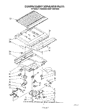 COMPARTMENT SEPARATOR Diagram and Parts List for ET14JMXSW04  Whirlpool Refrigerator