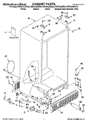 CABINET PARTS Diagram and Parts List for KSRJ25CNBT00  KitchenAid Refrigerator