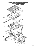 COMPARTMENT SEPARATOR Diagram and Parts List for KTRC22KAAL00  Whirlpool Refrigerator