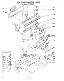 TOP AND CONSOLE Diagram and Parts List for LB5300XKW0  Whirlpool Washer