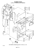 CABINET Diagram and Parts List for ET18JMXMWR9  Whirlpool Refrigerator