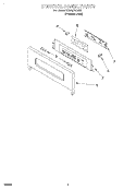 CONTROL PANEL, LITERATURE Diagram and Parts List for KEBS278DSS6  KitchenAid Wall Oven