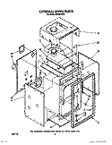 EXTERNAL OVEN Diagram and Parts List for SB130PER2  Whirlpool Range