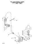 FILL AND OVERFILL Diagram and Parts List for KUDC230B0  KitchenAid Dishwasher
