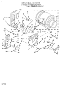 BULKHEAD Diagram and Parts List for LGC7646DZ1  Whirlpool Dryer