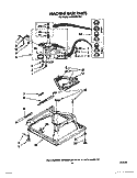 MACHINE BASE Diagram and Parts List for LA5600XTG1  Whirlpool Washer