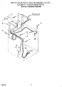 DRYER SUPPORT AND WASHER, CABINET Diagram and Parts List for LTG5243BW0  Whirlpool Washer Dryer Combo
