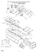 MOTOR AND ICE CONTAINER Diagram and Parts List for 4KSRS27QDA00  KitchenAid Refrigerator