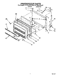 FREEZER DOOR Diagram and Parts List for RT18AKXAW00  Roper Refrigerator