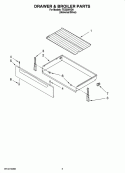DRAWER & BROILER PARTS Diagram and Parts List for TES356VD0  Estate Range