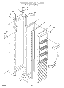 FREEZER DOOR Diagram and Parts List for KSSS48MDX05  KitchenAid Refrigerator