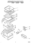 Part Location Diagram of 2167177 Whirlpool PAN-SNACK