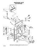 REAR PANEL Diagram and Parts List for KAWE742WAL1  KitchenAid Washer