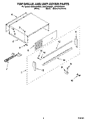 Part Location Diagram of 2259424X Whirlpool GRILL-UPPR