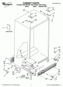 CABINET PARTS Diagram and Parts List for ED5LTAXVL01  Whirlpool Refrigerator