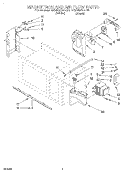 MAGNETRON AND AIR FLOW, LITERATURE Diagram and Parts List for MG3090XAB0  Whirlpool Microwave