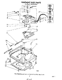 MACHINE BASE Diagram and Parts List for LA5000XPW3  Whirlpool Washer