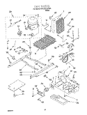 UNIT Diagram and Parts List for 2VGD23DQFW00  Whirlpool Refrigerator
