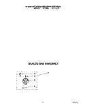 SEALED GAS ASSEMBLY Diagram and Parts List for KDDT207BBL8  KitchenAid Range
