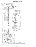 GEARCASE Diagram and Parts List for KELC500SWH1  KitchenAid Washer Dryer Combo