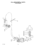 FILL AND OVERFILL Diagram and Parts List for KUDH23HY1  KitchenAid Dishwasher