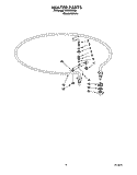 HEATER Diagram and Parts List for KUDB23HB0  KitchenAid Dishwasher