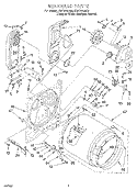 BULKHEAD Diagram and Parts List for KGYS750GQ0  KitchenAid Dryer