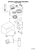 OPTIONAL  PARTS (NOT INCLUDED) Diagram and Parts List for ACQ249PS3  Whirlpool Air Conditioner