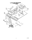 LATCH AND VENT Diagram and Parts List for KEBI141YWH1  KitchenAid Wall Oven