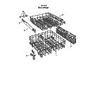 RACK Diagram and Parts List for 8505L00  Roper Dishwasher