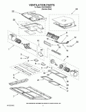 VENTILATION PARTS Diagram and Parts List for KHHC2090SSS2  KitchenAid Microwave