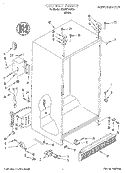 CABINET Diagram and Parts List for 3XART700F00  Whirlpool Refrigerator