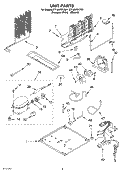 UNIT, OPTIONAL Diagram and Parts List for CT18AKXKQ01  Crosley Refrigerator