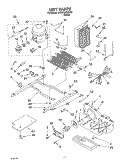 UNIT Diagram and Parts List for 3XED7SHGKB01  Whirlpool Refrigerator