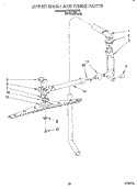 UPPER WASH AND RINSE Diagram and Parts List for KUDH230Y2  KitchenAid Dishwasher