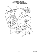 CONTROL PARTS Diagram and Parts List for BRS70EMANA00  Whirlpool Refrigerator