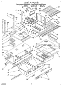 SHELF, LIT/OPTIONAL Diagram and Parts List for ET20DKXAB01  Whirlpool Refrigerator