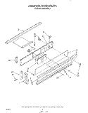 CONTROL PANEL Diagram and Parts List for KEDS100VBL1  KitchenAid Range